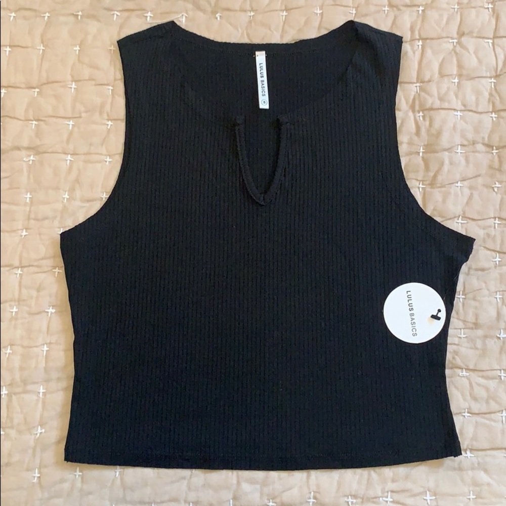 Lulus Black Crop Top